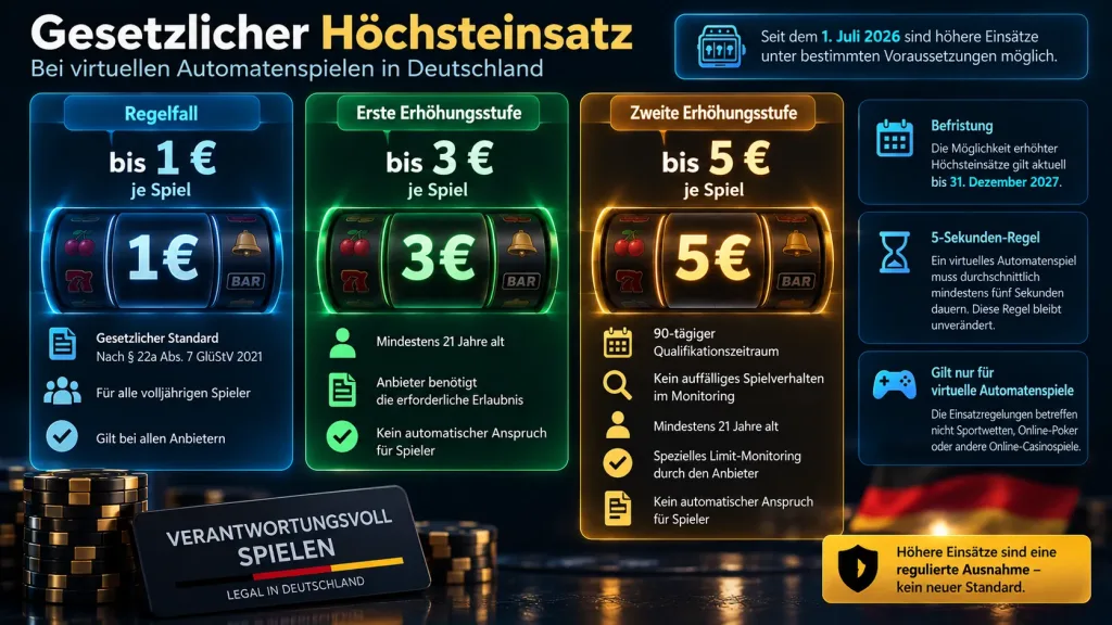 Einzahlungslimit und Einsatzlimit beim Online Glücksspiel