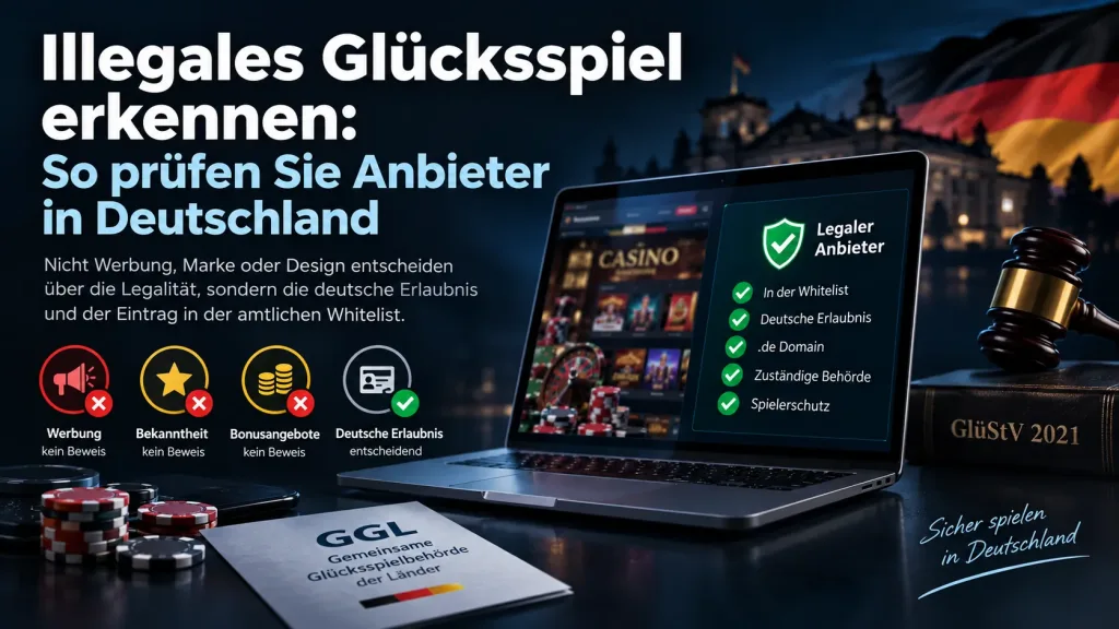 Illegales Glücksspiel erkennen: So prüfen Sie Anbieter in Deutschland