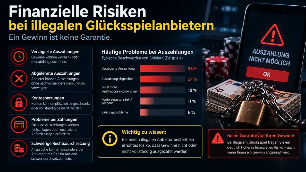 Illegales Glücksspiel Risiken und Strafen für Spieler