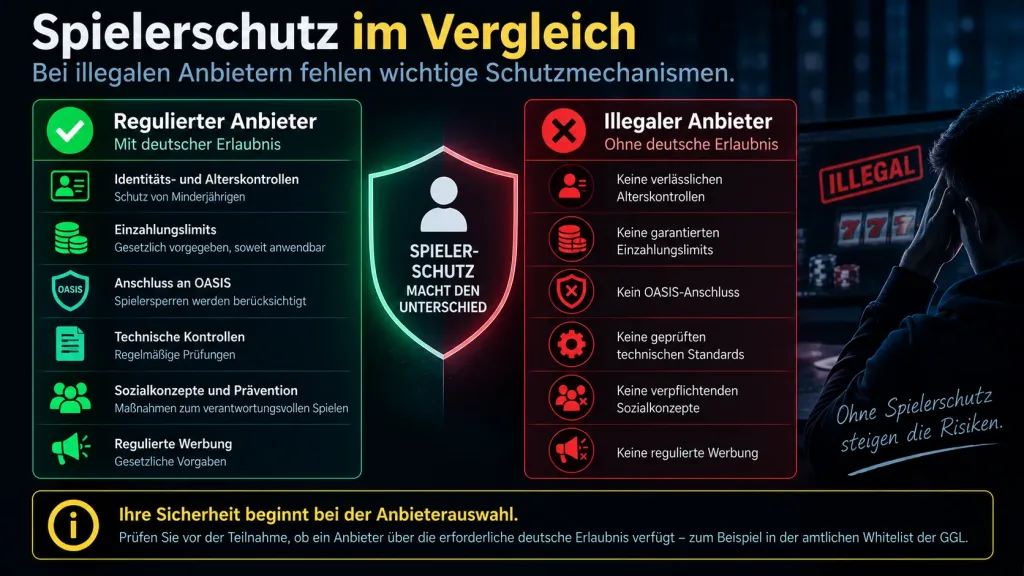 Illegales Glücksspiel Risiken und Strafen für Spieler