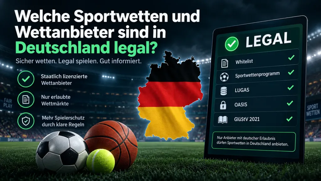 Welche Sportwetten und Wettanbieter sind in Deutschland legal?