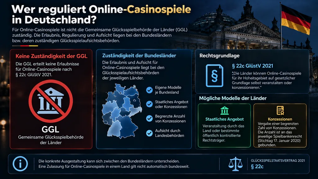 Wer reguliert Online-Casinospiele?