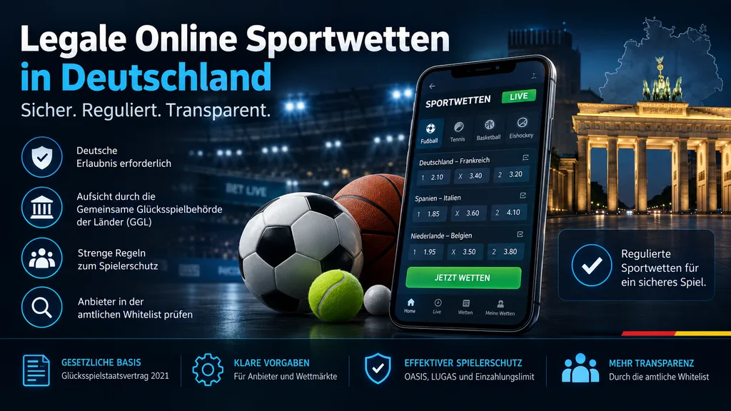 Legale Online Sportwetten in Deutschland