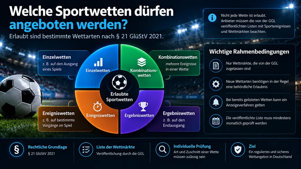 Welche Sportwetten dürfen angeboten werden?