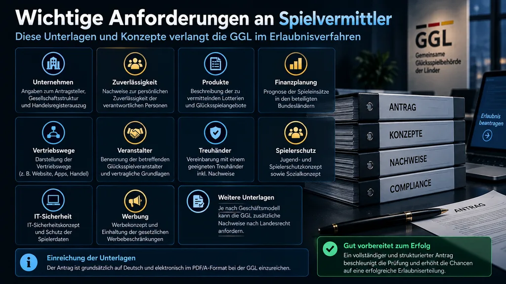 Welche Unterlagen verlangt das Erlaubnisverfahren?