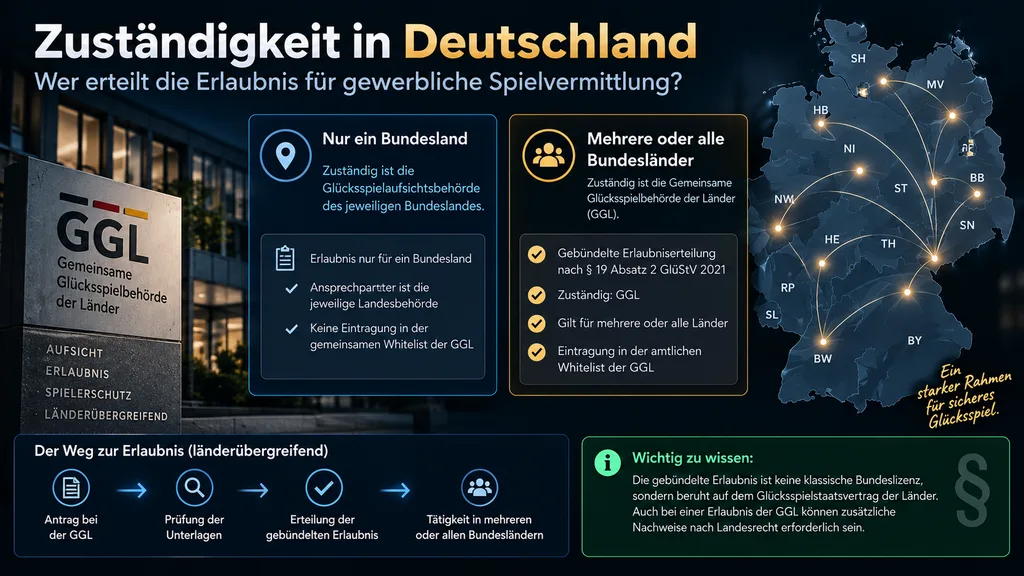 Was bedeutet Spielvermittlung in mehreren Ländern?