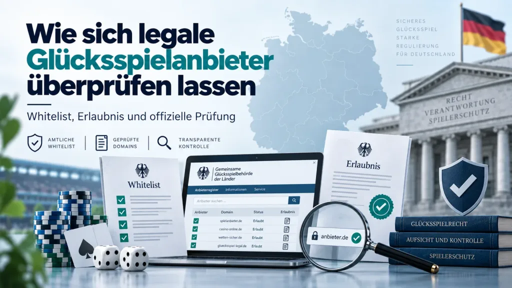 Wie sich legale Glücksspielanbieter überprüfen lassen