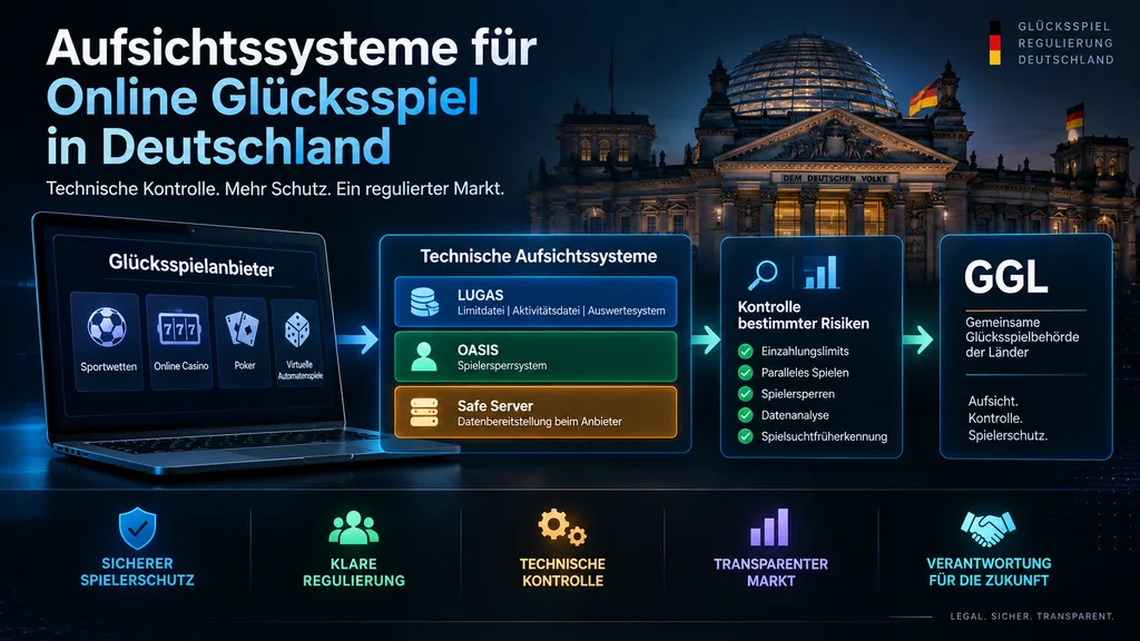 Aufsichtssysteme für Online Glücksspiel in Deutschland
