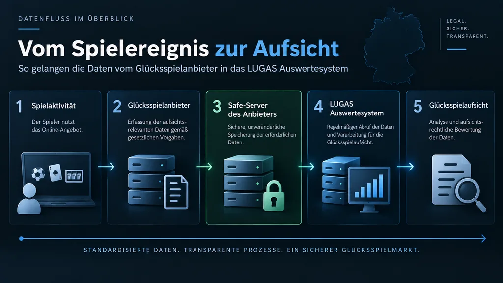 Wie der Datenfluss zwischen Anbieter und Glücksspielaufsicht funktioniert