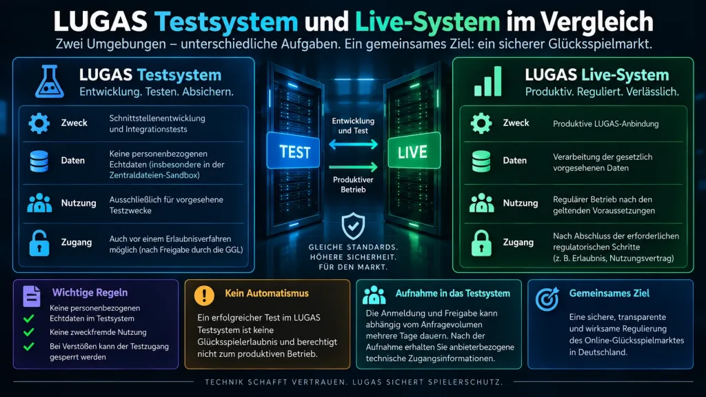 LUGAS Integration für Glücksspielanbieter und Entwickler