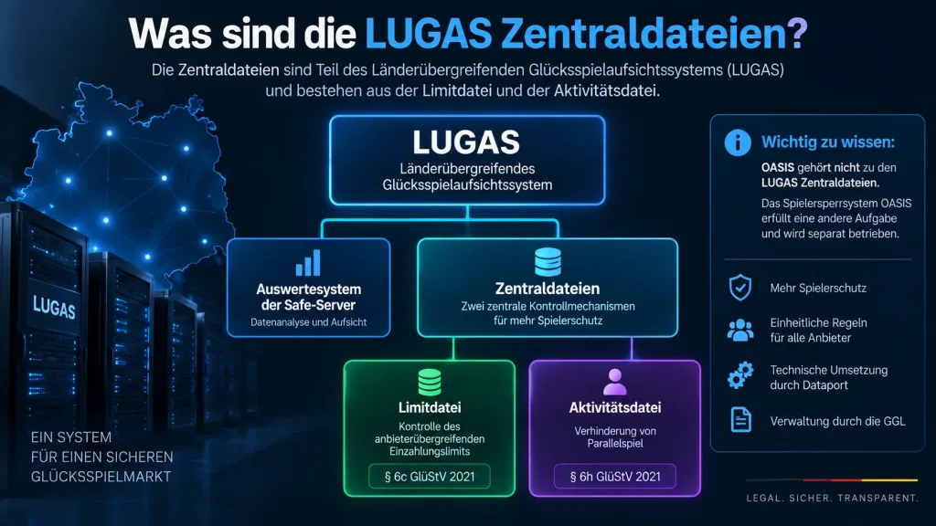 LUGAS Limitdatei und Aktivitätsdatei in Deutschland